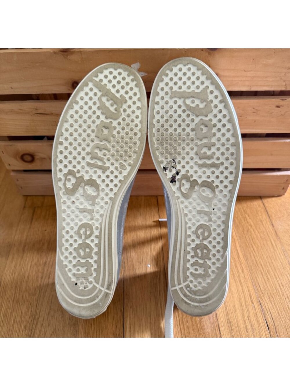 Paul Green Size 7 Womens Tamara Mineral Antic Bluish Gray Metallic Sneaker - Picture 5 of 16